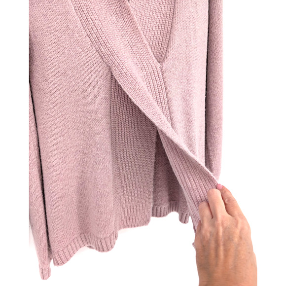 Soft Surroundings Serena Blush Pink Alpaca Blend Faux Wrap Soft Cozy‎ Sweater 1X - Picture 5 of 10